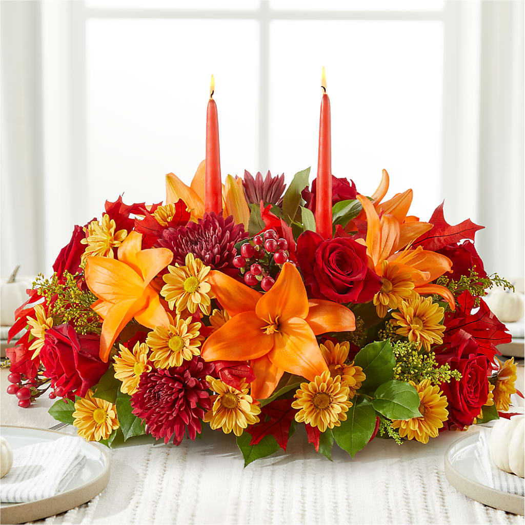 Autumn's Embrace Centerpiece –  Liberty Flower Farm, Forest VA
