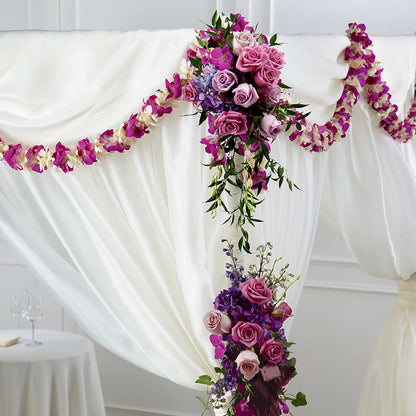 Color & Light Chuppah Decor –  Liberty Flower Farm, Forest VA